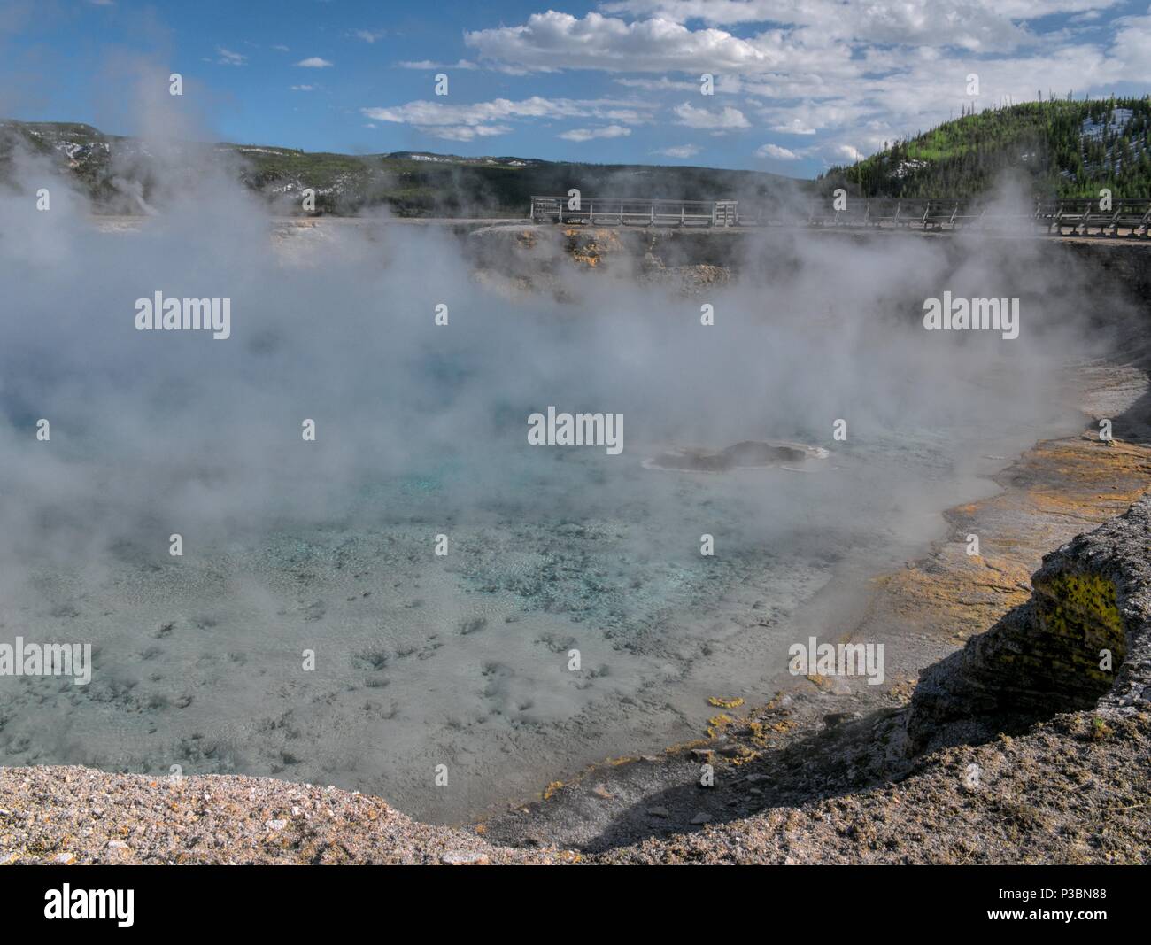 Yellowstone Hot Springs Stock Photo Alamy