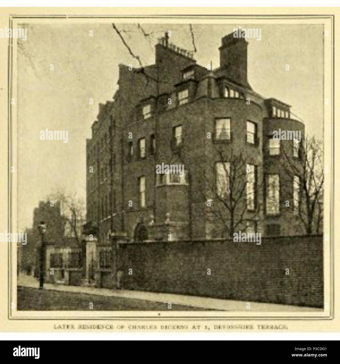 1 Devonshire Terrace, where Dickens lived Stock Photo Alamy