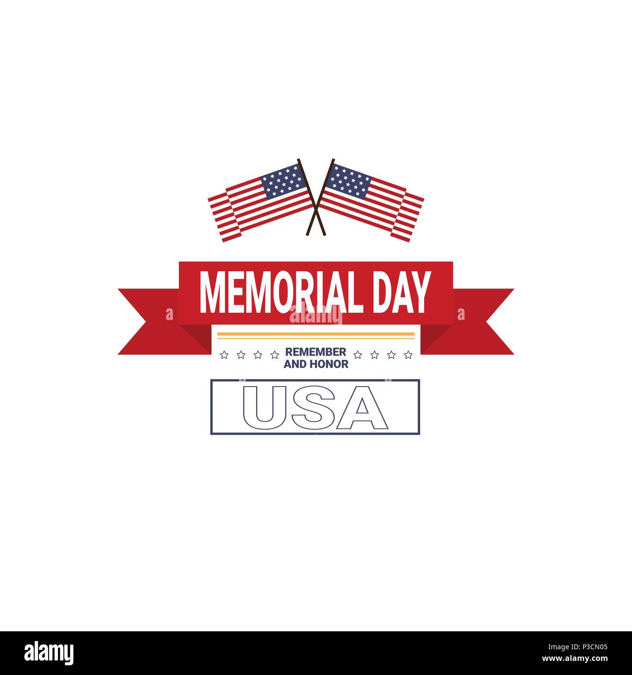 Memorial day USA greeting card wallpaper, national american flag with ...