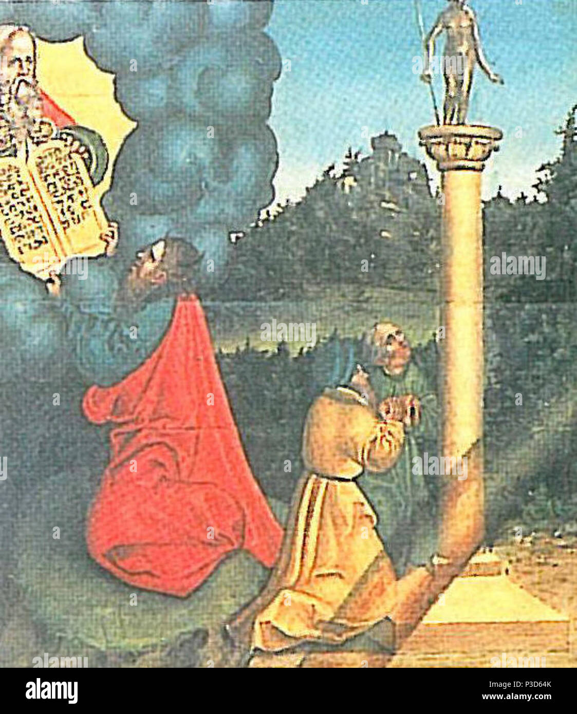 1 Gebot (Lucas Cranach d A). Stock Photo
