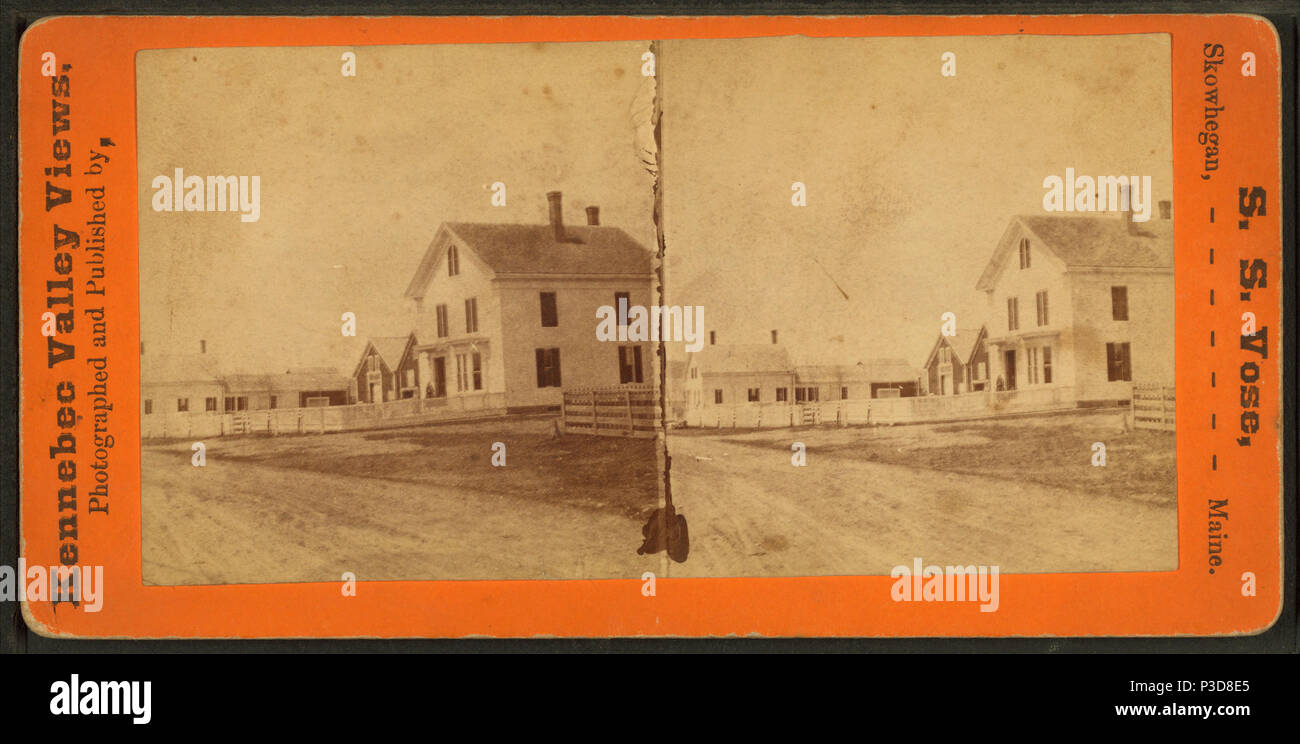 254 Residence of Heman Whipple, Solon Village, Maine, by S. S. Vose