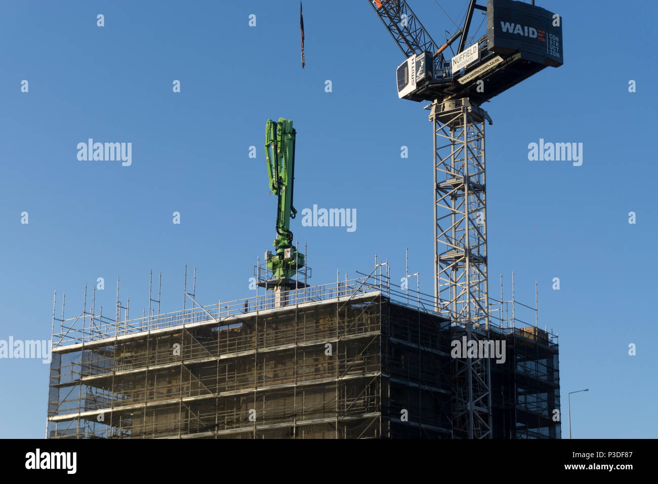Newmarket, Auckland 16 June 2018. Construction site Stock Photo