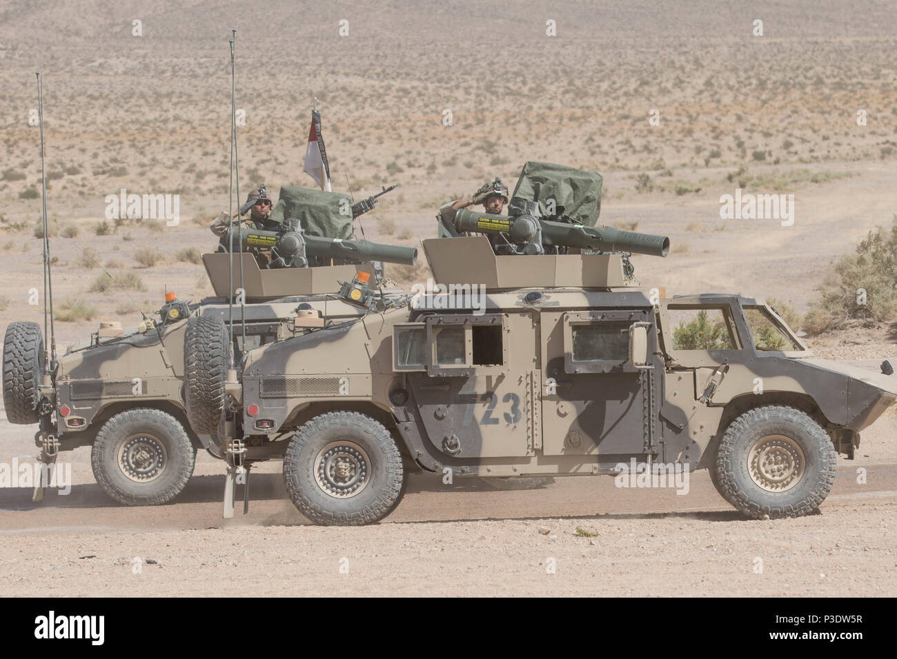 Each troop in the 11th Armored Cavalry Regiment had vehicles roll by ...