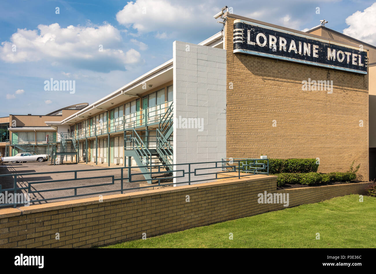 The Lorraine Motel, site of Martin Luther King's assassination on April 4, 1968, in Memphis, Tennessee. (USA) Stock Photo