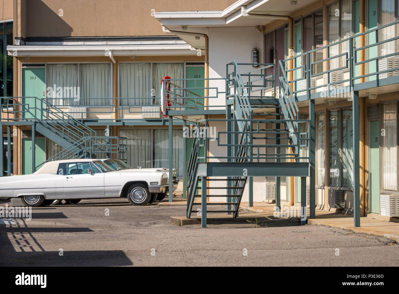 The Lorraine Motel, site of Martin Luther King's assassination on April 4, 1968, in Memphis, Tennessee. (USA) Stock Photo