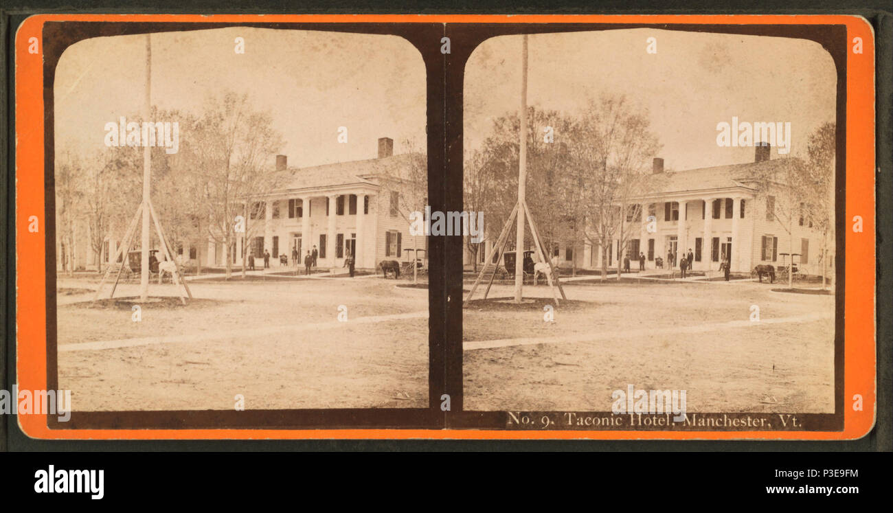 296 Taconic Hotel, Manchester, Vt, from Robert N. Dennis collection of stereoscopic views Stock Photo