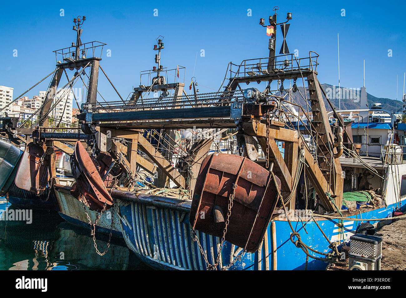 fishing trawler superstructure, Stock Photo