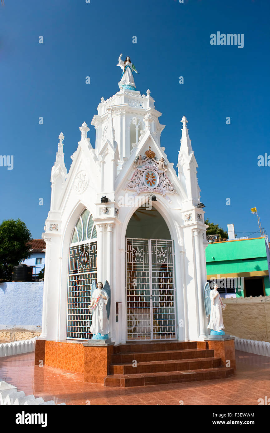 Chapel of Catholic  Church in Kanyakumari,Tamil Nadu,  Southern India Stock Photo