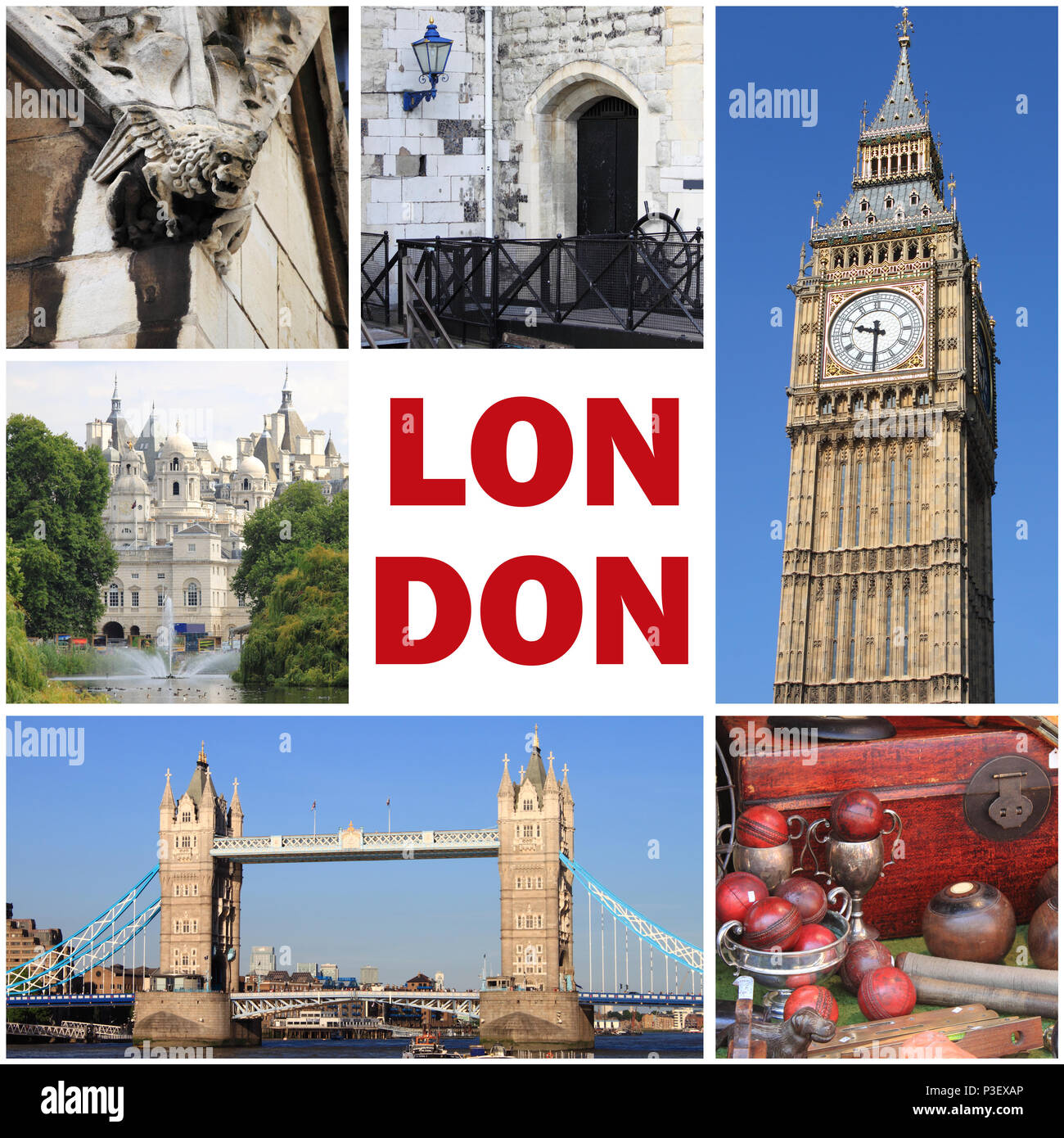 Collage Of Landmarks Of London High Resolution Stock Photography And Images Alamy