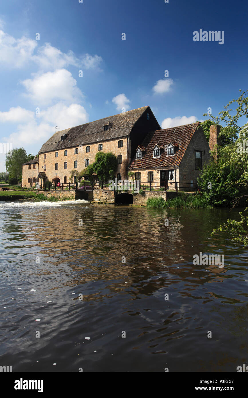 Water Newton Watermill, river Nene near Peterborough, Cambridgeshire