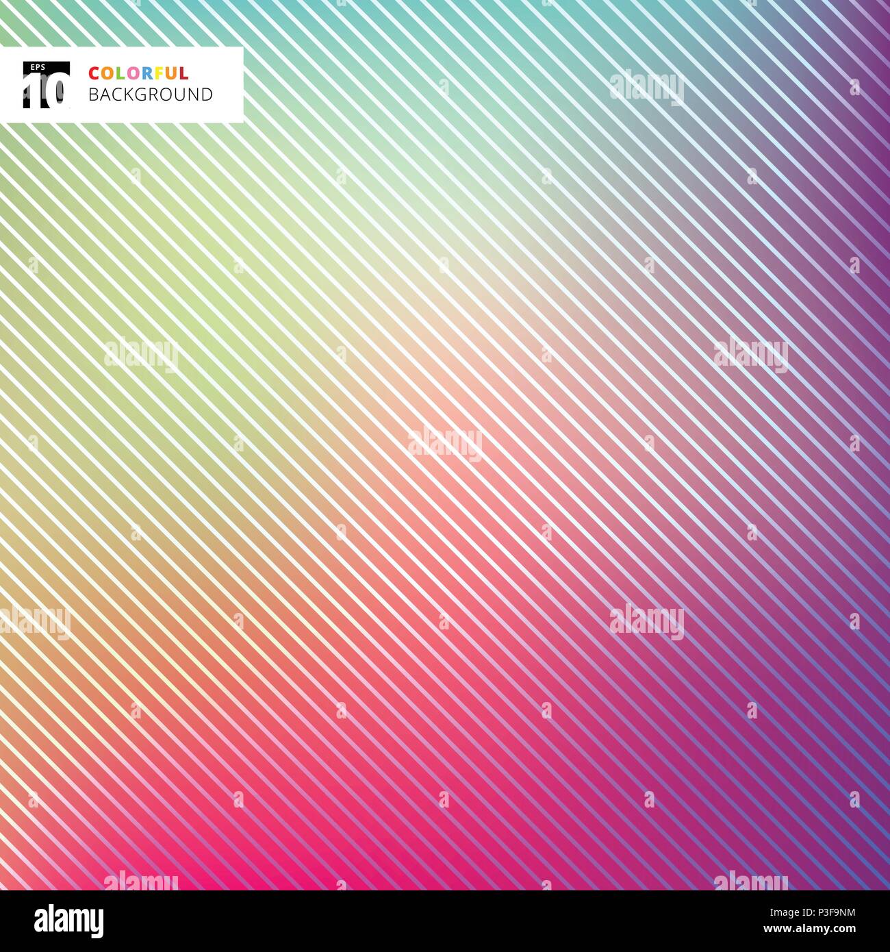Abstract bright colorful with striped lines texture and background ...