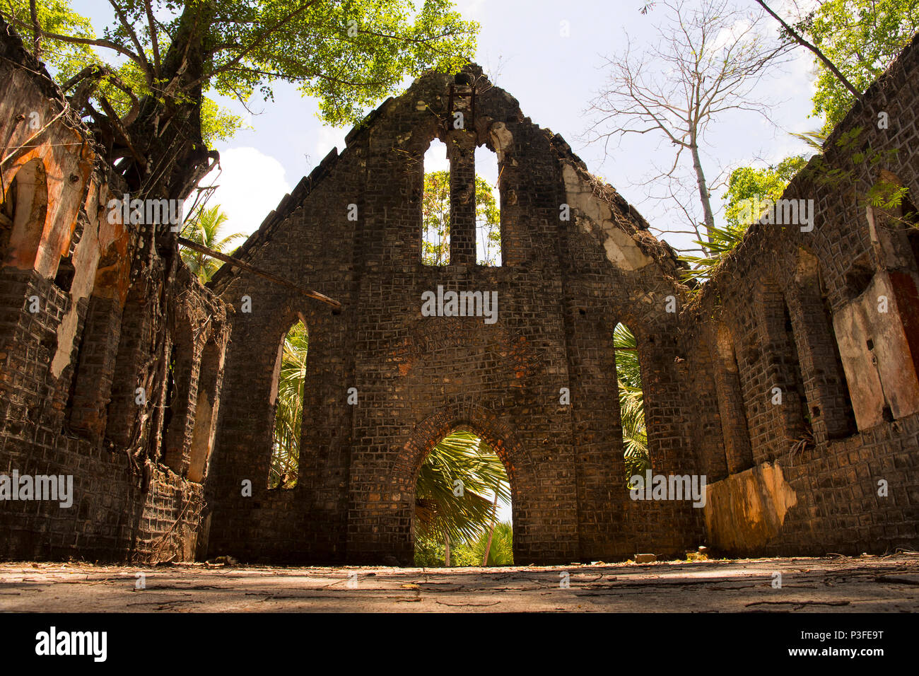 Presbyterian Church, Ross Island, Andaman Stock Photo - Alamy