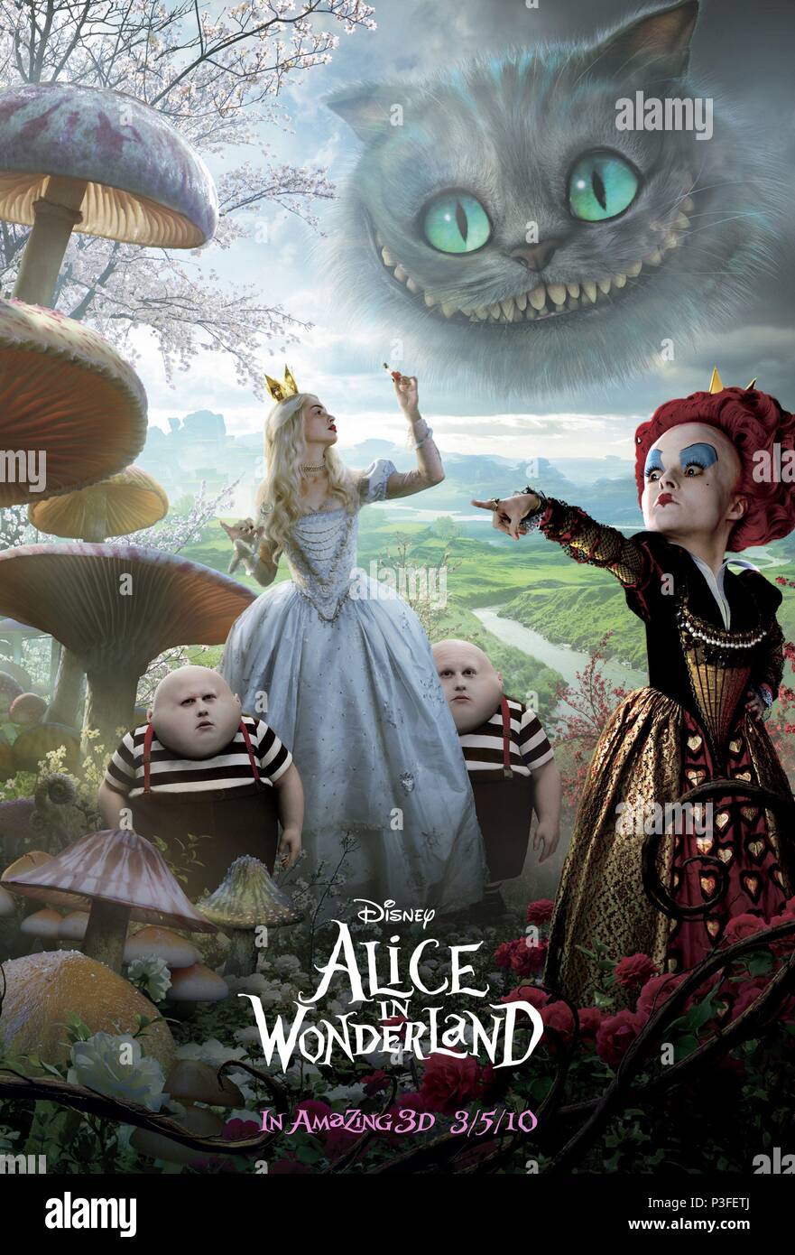 Original Film Title: ALICE IN WONDERLAND. English Title: ALICE IN WONDERLAND.  Film Director: TIM BURTON. Year: 2010. Credit: WALT DISNEY PICTURES / Album  Stock Photo - Alamy