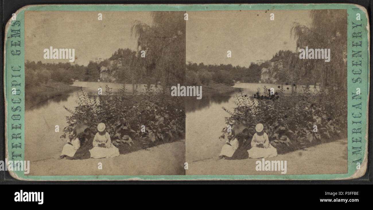 . The Pond, Central Park. Alternate Title: Stereoscopic gems, American scenery.  Coverage: [1860?-1875?]. Digital item published 4-12-2006; updated 6-25-2010. 318 The Pond, Central Park, by E. &amp; H.T. Anthony (Firm) 3 Stock Photo