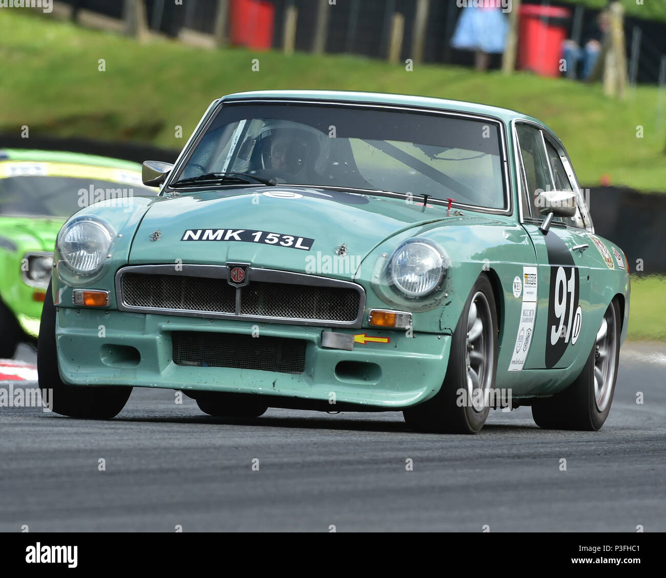 Ian Prior, MGB GT V8, Bernie's V8s, US Muscle Cars, American Speedfest VI, Brands Hatch, June 2018, automobiles, Autosport, cars, circuit racing, Engl Stock Photo
