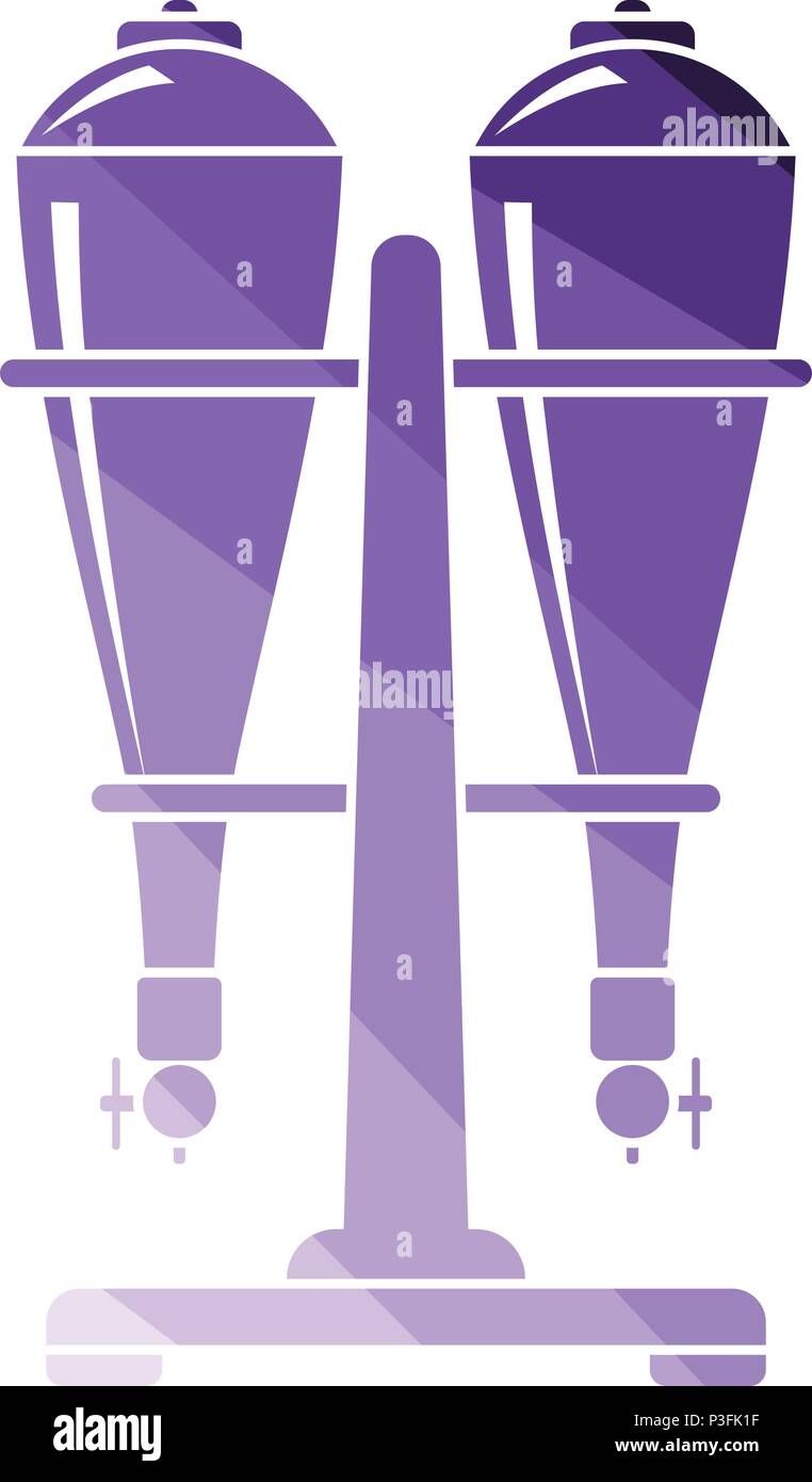 Soda siphon equipment icon. Flat color design. Vector illustration. Stock Vector