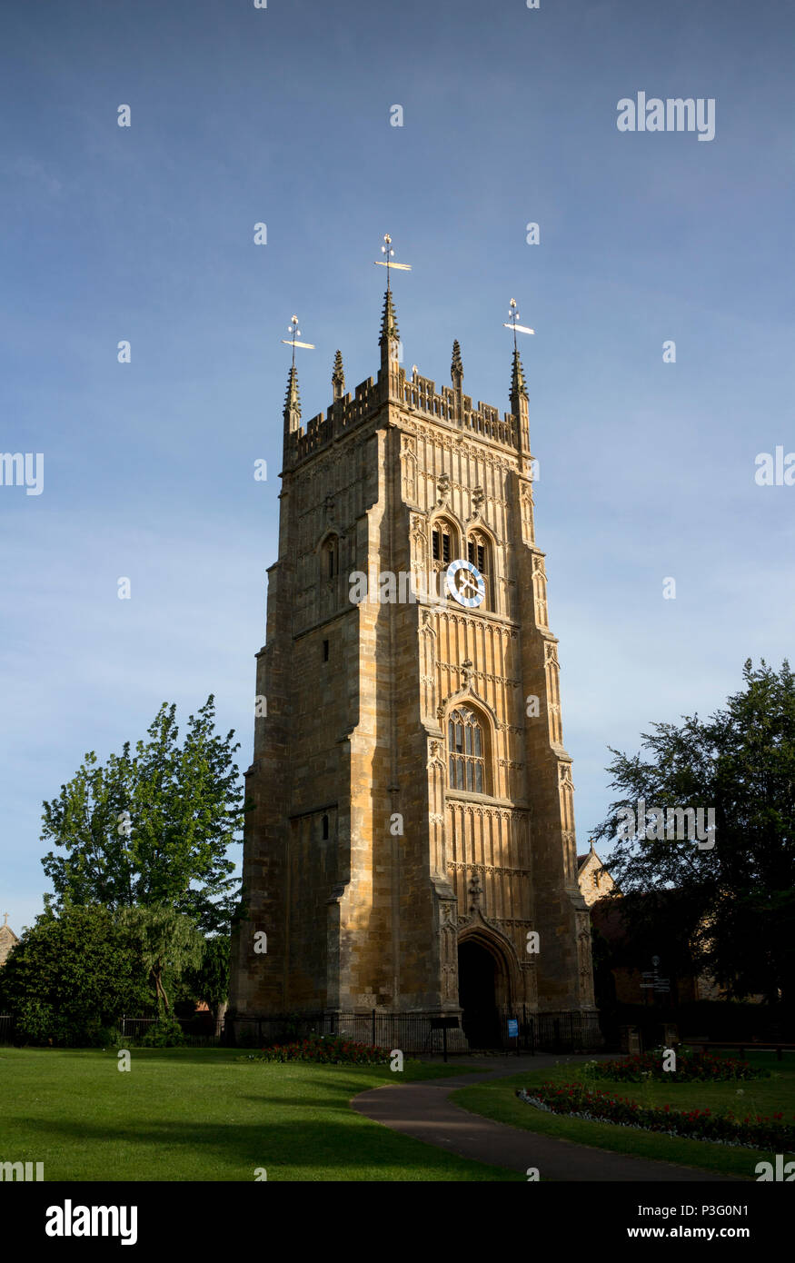 The Abbey Bell Tower, Evesham, Worcestershire, England, UK Stock Photo