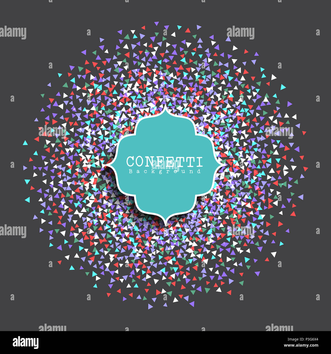 Decorative background with colourful confetti design Stock Photo Alamy