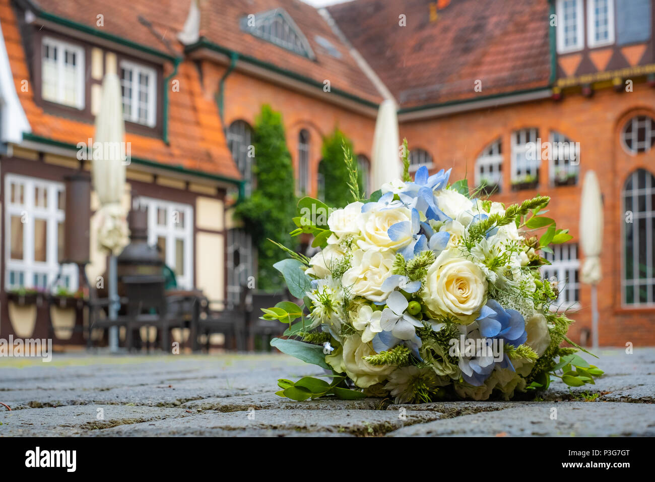 Blumenstrauß Hochzeit Brautstrauß Stock Photo