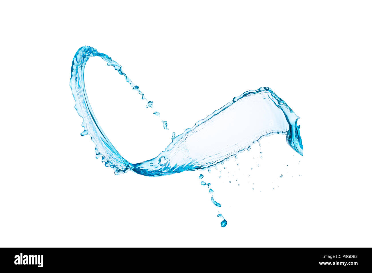 Splash of water on a white background isolated Stock Photo - Alamy