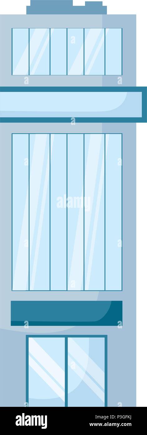 city building icon over white background, colorful design. vector ...