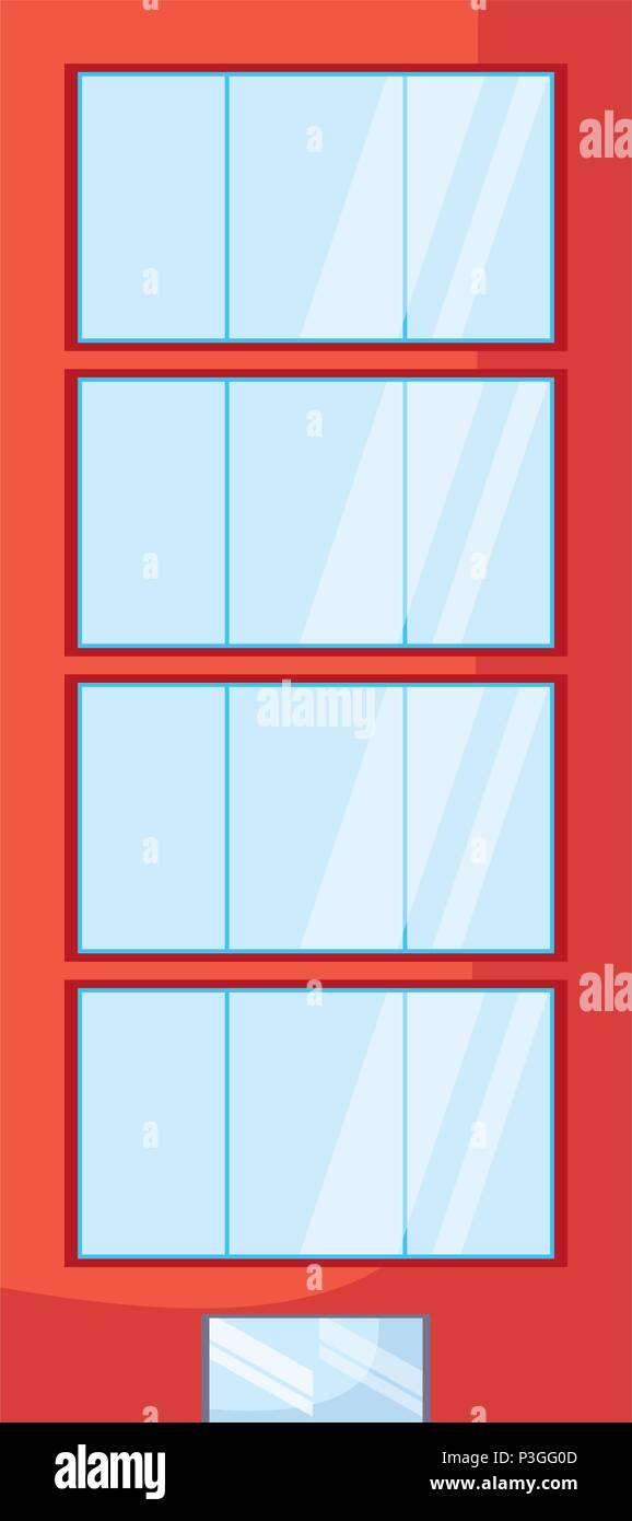 city building icon over white background, colorful design. vector ...