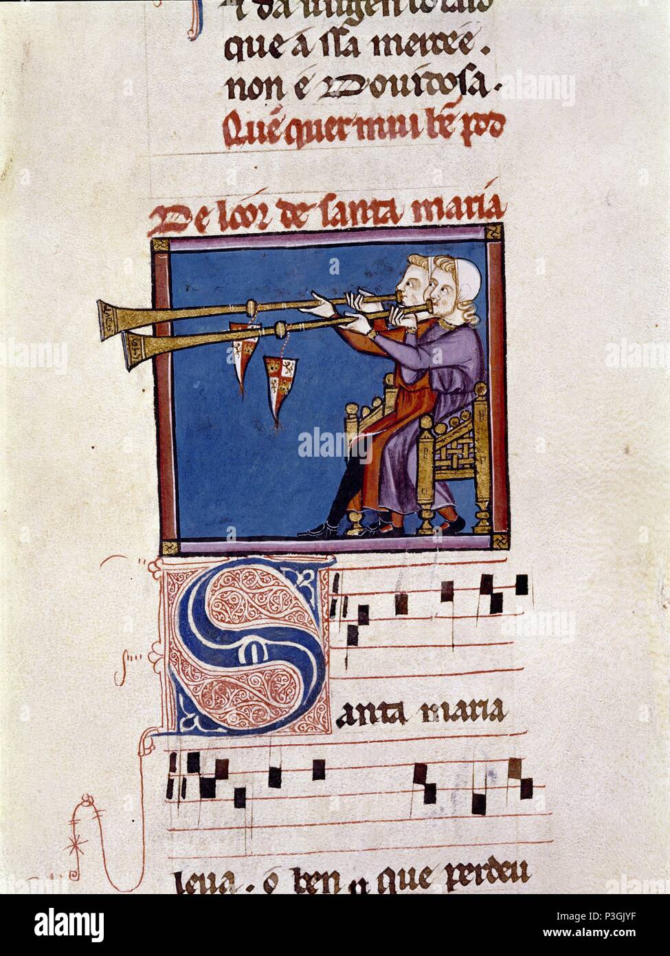 Cantigas de santa maria codice of the musicians hi-res stock ...