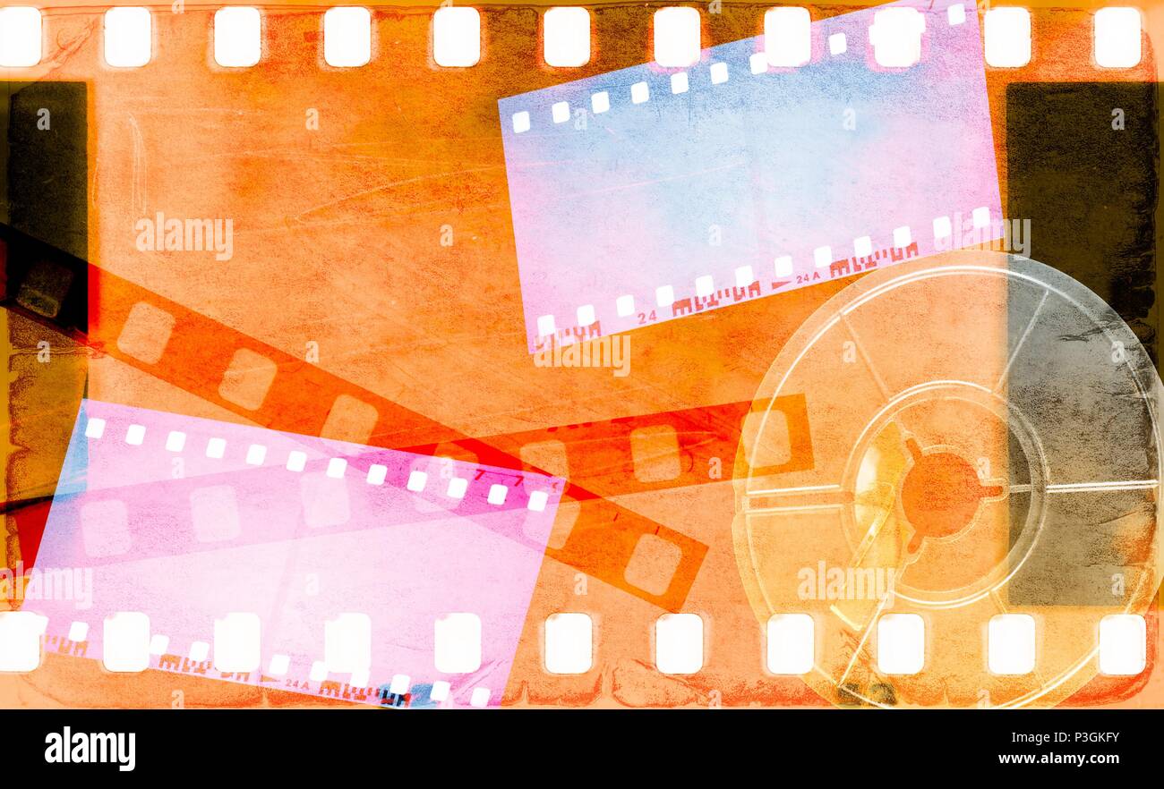 Colourful Film Strip Background