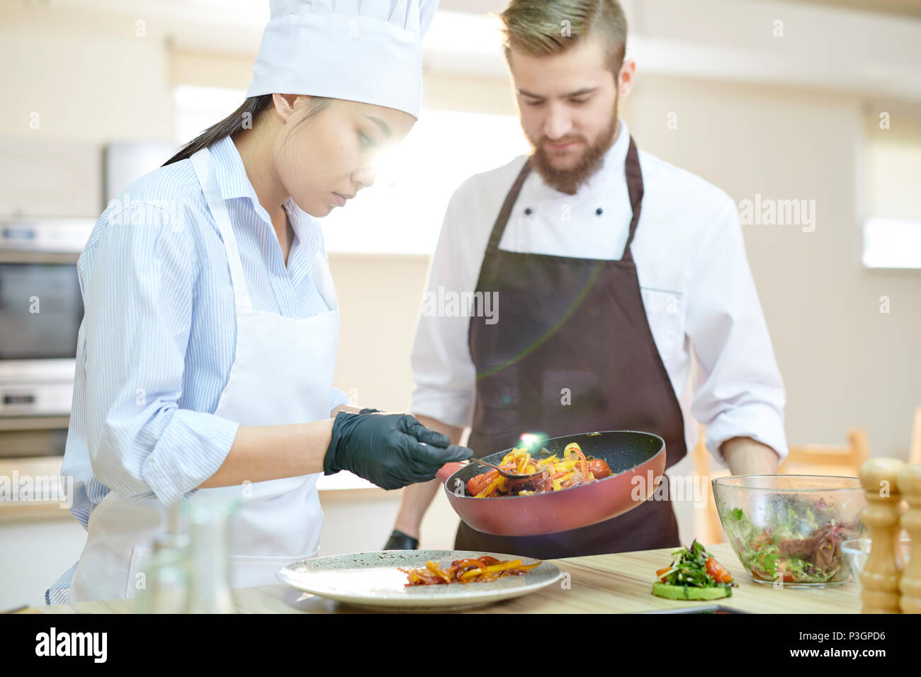 Asian Su-Chef Stock Photo