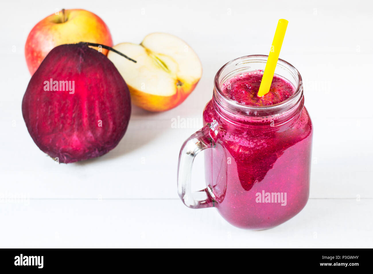 fresh beetroot smoothie cocktail Stock Photo - Alamy