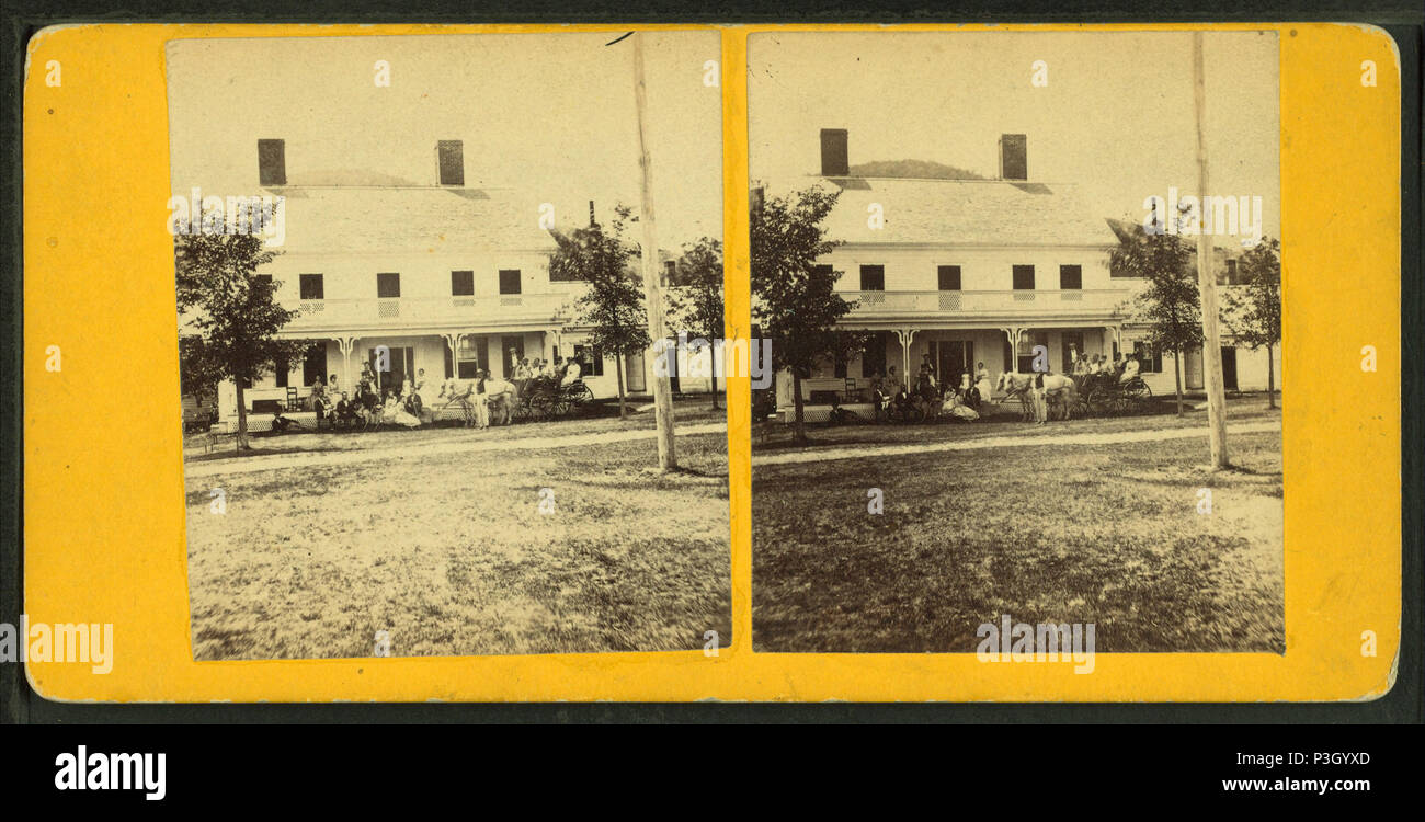 354 View of a home in Centre Sandwich, N.H, by Hoag, A. B., fl. 1870s Stock Photo