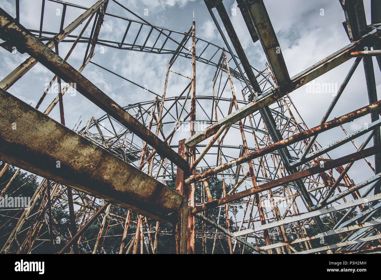 roller coaster - objects and places lost in time Stock Photo - Alamy