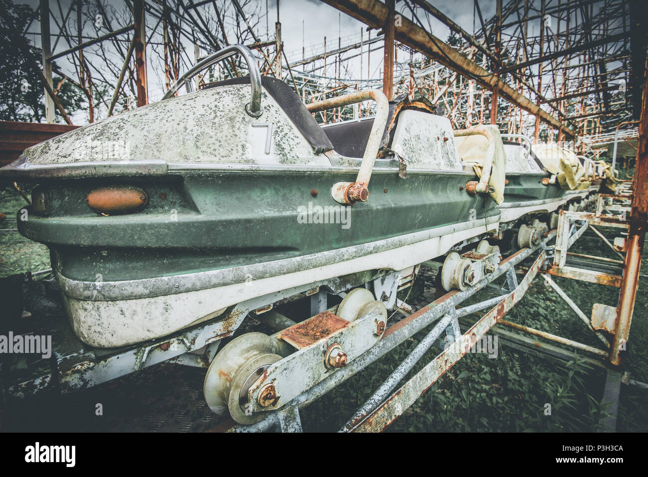 roller coaster - objects and places lost in time Stock Photo - Alamy