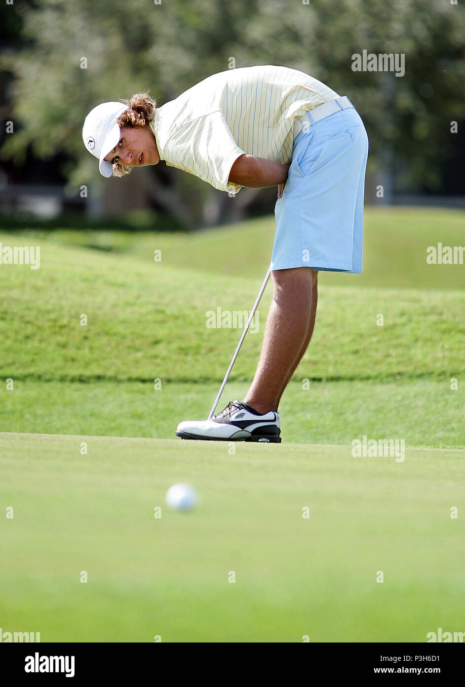Florida, USA. 18th June, 2018. 101106 spt Brooks Koepka Staff photo by Richard GraulichThe Palm Beach Post 0028378A WEST PALM BEACH - Cardinal Newman junior golfer Brooks Koepka, 16, practices at Bear Lakes Country Club Wednesday afternoon.NOT FOR DISTRIBUTION OUTSIDE COX PAPERS. OUT PALM BEACH, BROWARD, MARTIN, ST. LUCIE, INDIAN RIVER AND OKEECHOBEE COUNTIES IN FLORIDA. OUT ORLANDO. OUT TV, OUT MAGAZINES, OUT TABLOIDS, OUT WIDE WORLD, OUT INTERNET USE. NO SALES. Credit: The Palm Beach Post/ZUMA Wire/Alamy Live News Stock Photo