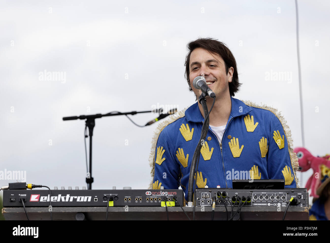 Chantilly, France. 17th June, 2018. The band Naive New Beaters performs ...