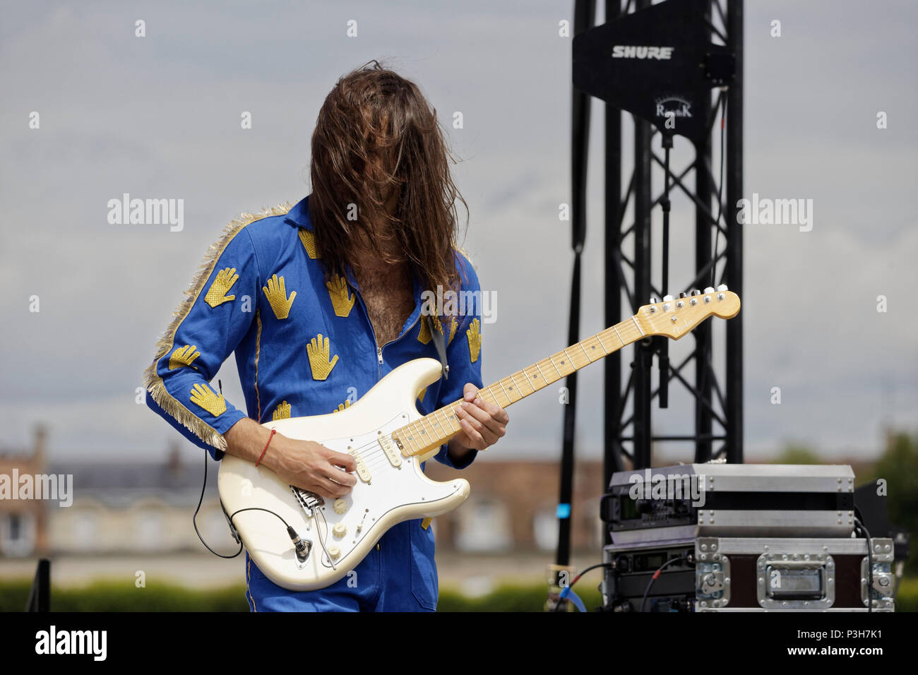 Chantilly, France. 17th June, 2018. The band Naive New Beaters performs ...