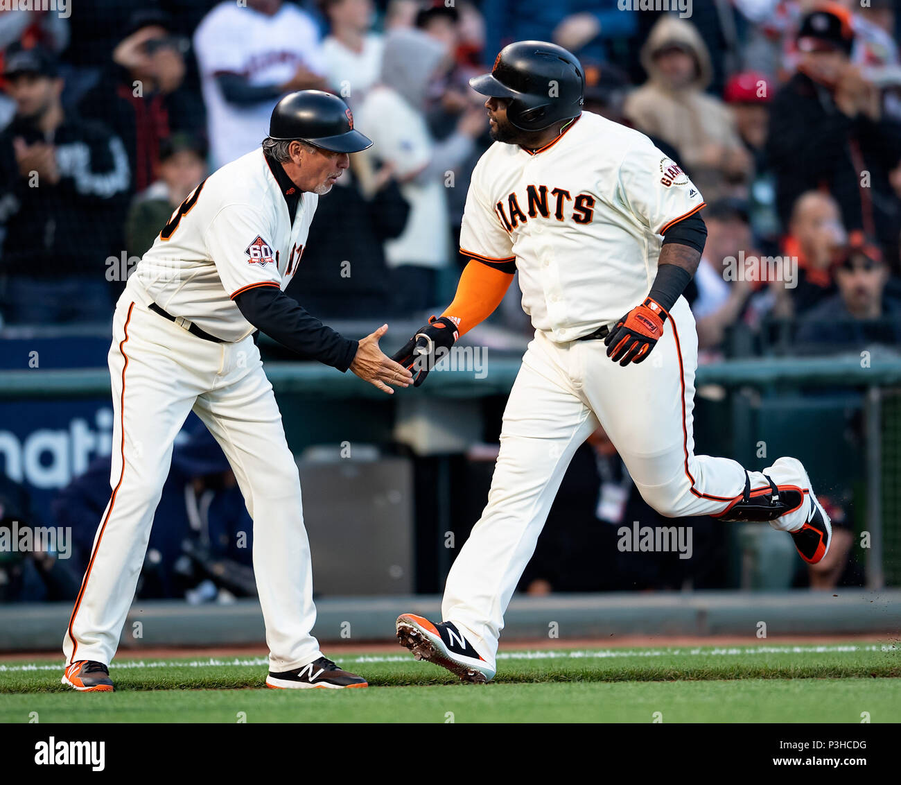 San Francisco, California, USA. 18th June, 2018. San Francisco Giants