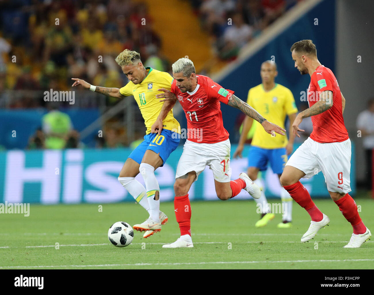 Rostov On Don Russia 17th June 18 Neymar Bra Valon Behrami Sui Football Soccer Fifa World Cup Russia 18 Group E Match Between Brazil 1 1 Switzerland At Rostov Arena In Rostov On Don Russia Credit