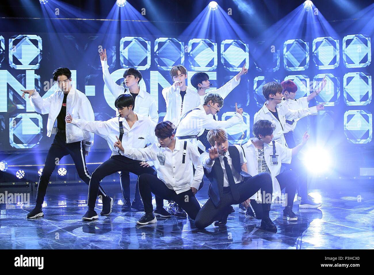 Seoul, Korea. 18th June, 2018. Wanna One record Arirang¡¯s music show  Simply K-Pop in Seoul, Korea on 18th June, 2018.(China and Korea Rights  Out) Credit: TopPhoto/Alamy Live News Stock Photo - Alamy