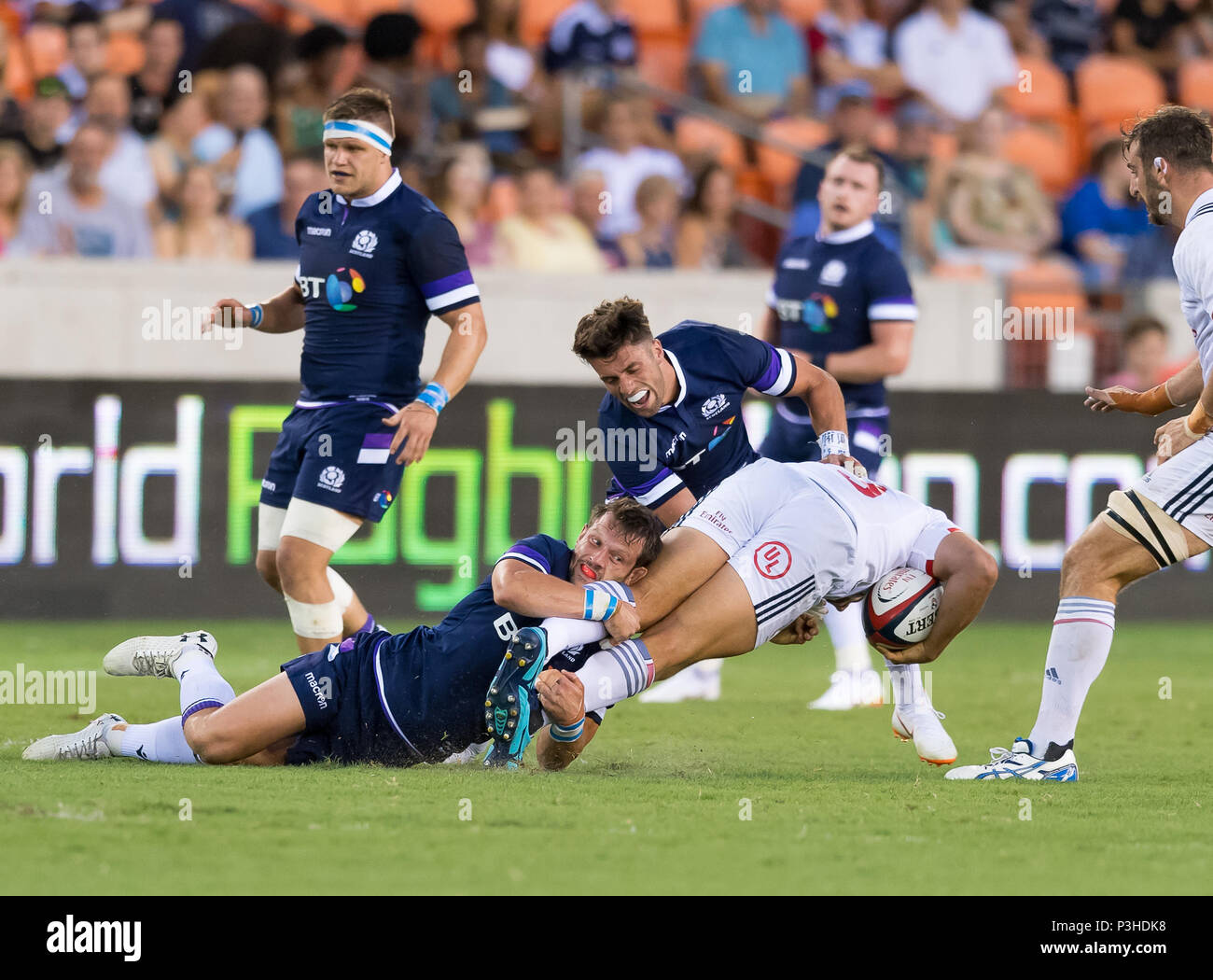 May 5, 2018 USA Men's Rugby Team tight head Paul Mullen (3) gets