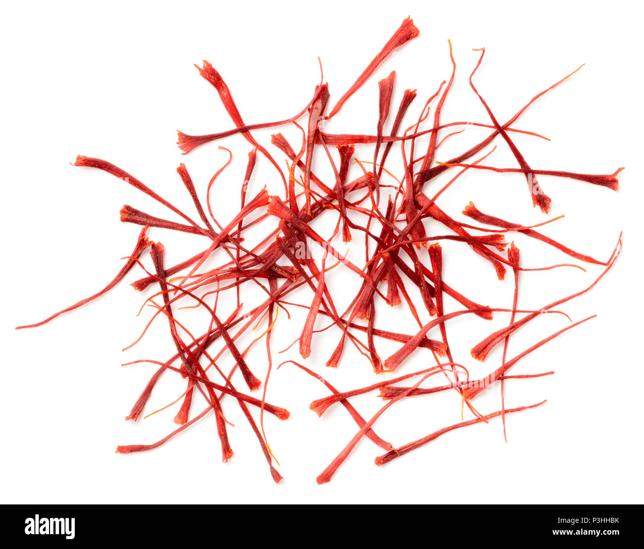 dried saffron spice isolated on the white background Stock Photo Alamy