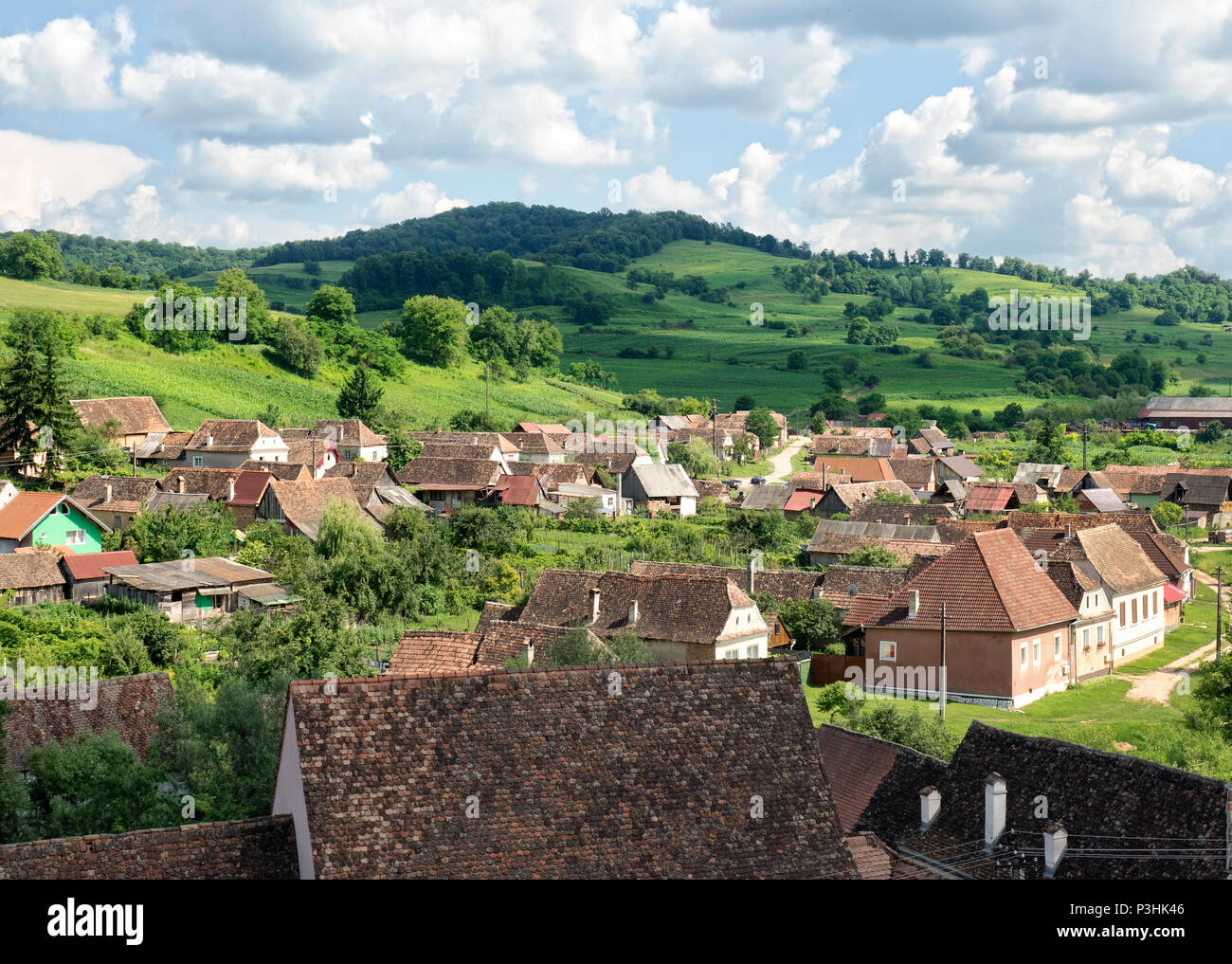 Biertan is one of the most important Saxon villages with fortified churches in Transylvania, having been on the list of UNESCO World Heritage Sites si Stock Photo