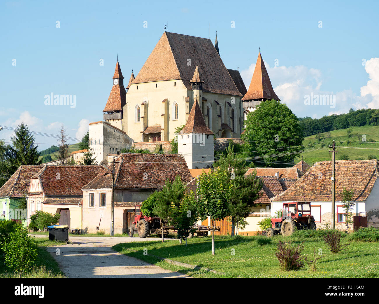 Biertan is one of the most important Saxon villages with fortified churches in Transylvania, having been on the list of UNESCO World Heritage Sites si Stock Photo