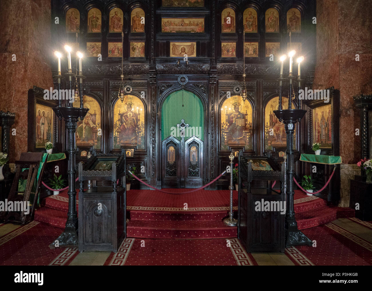 Coronation Cathedral interior in Alba Iulia, Romania Stock Photo
