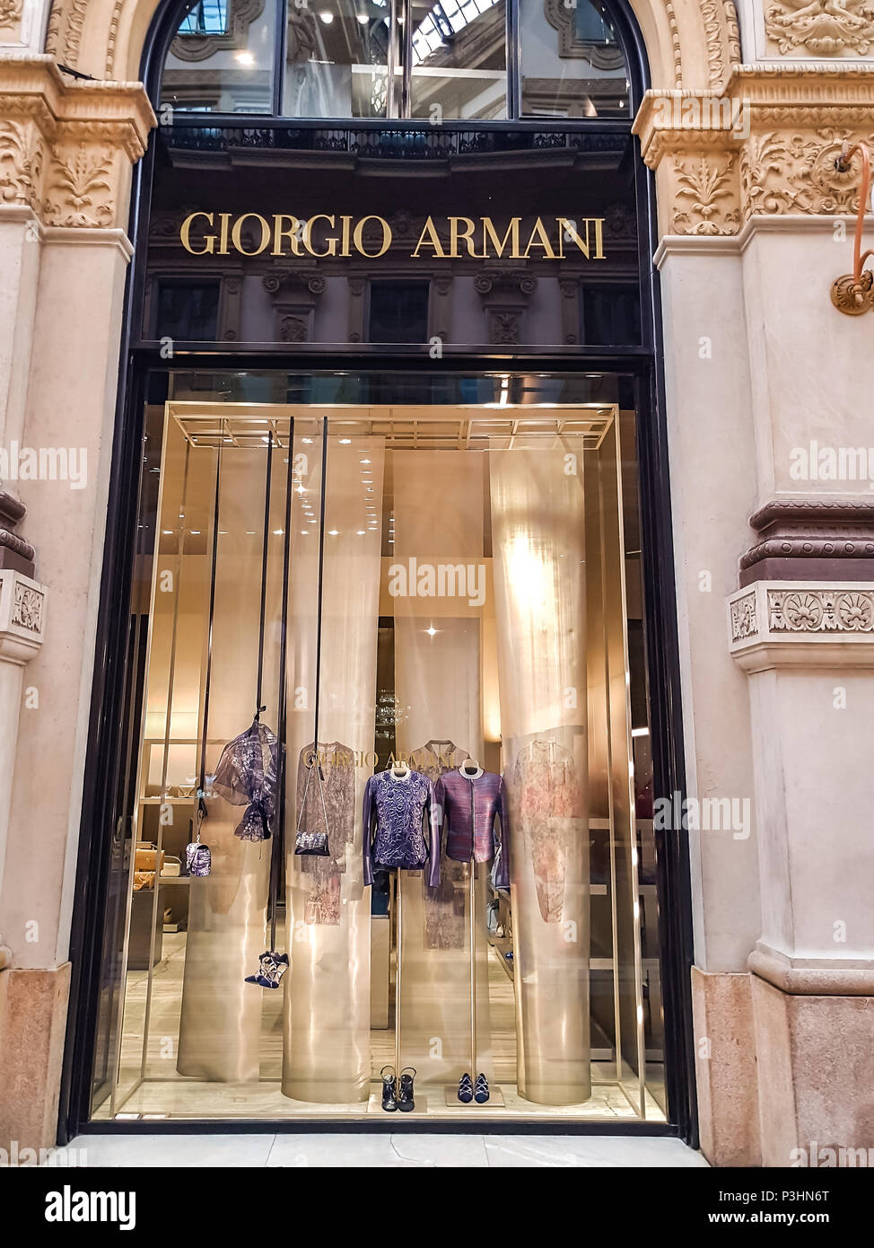 The new Giorgio Armani store in Milan, in Via Sant'Andrea