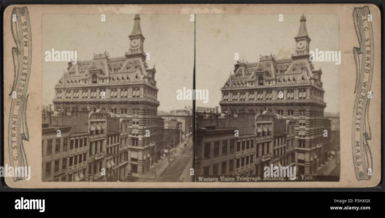 . Western Union Telegraph Building, New York. Coverage [1870?19]25
