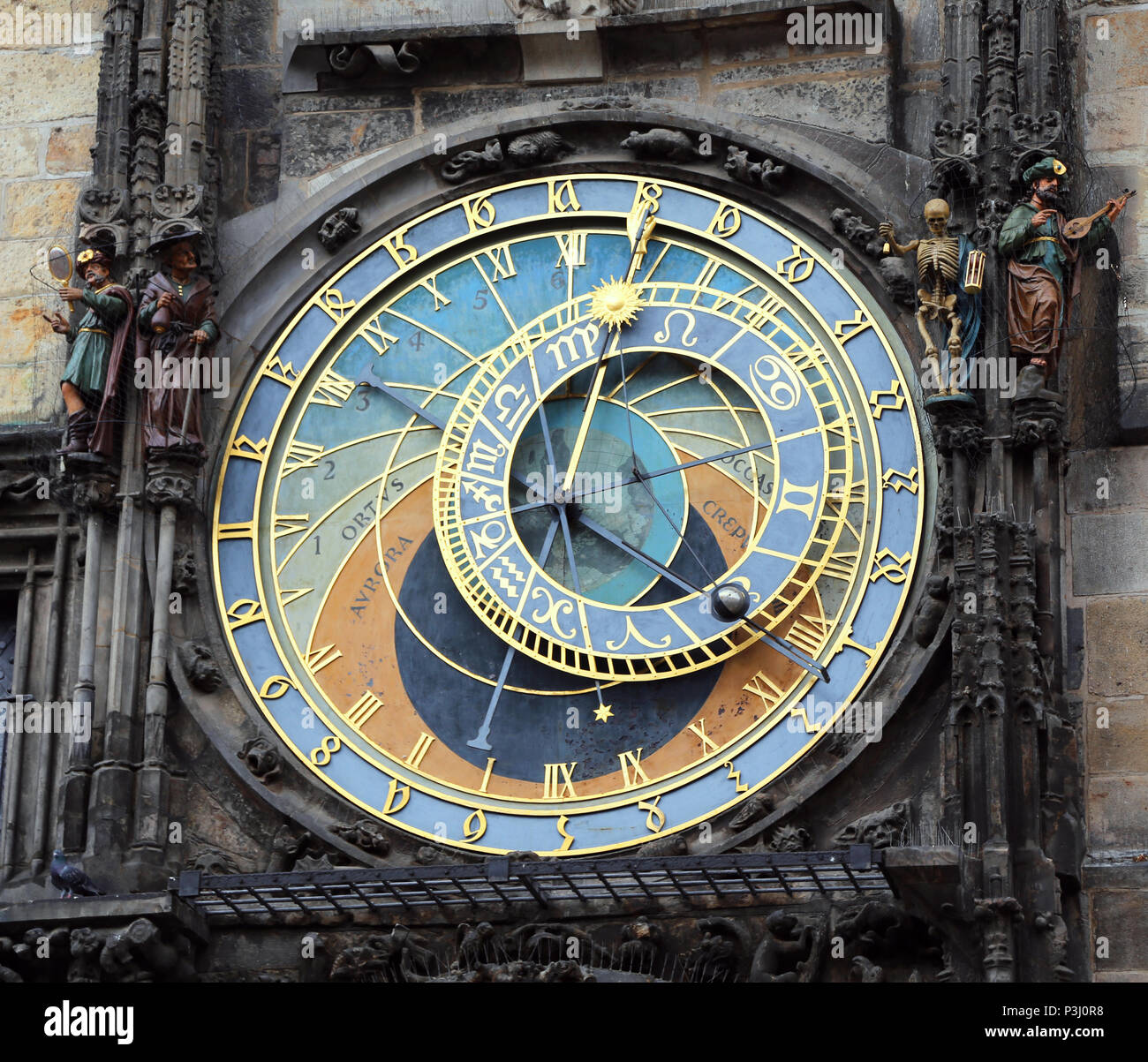 Prague in the Czech Republic Ancient Astronomical Clock In the clock ...