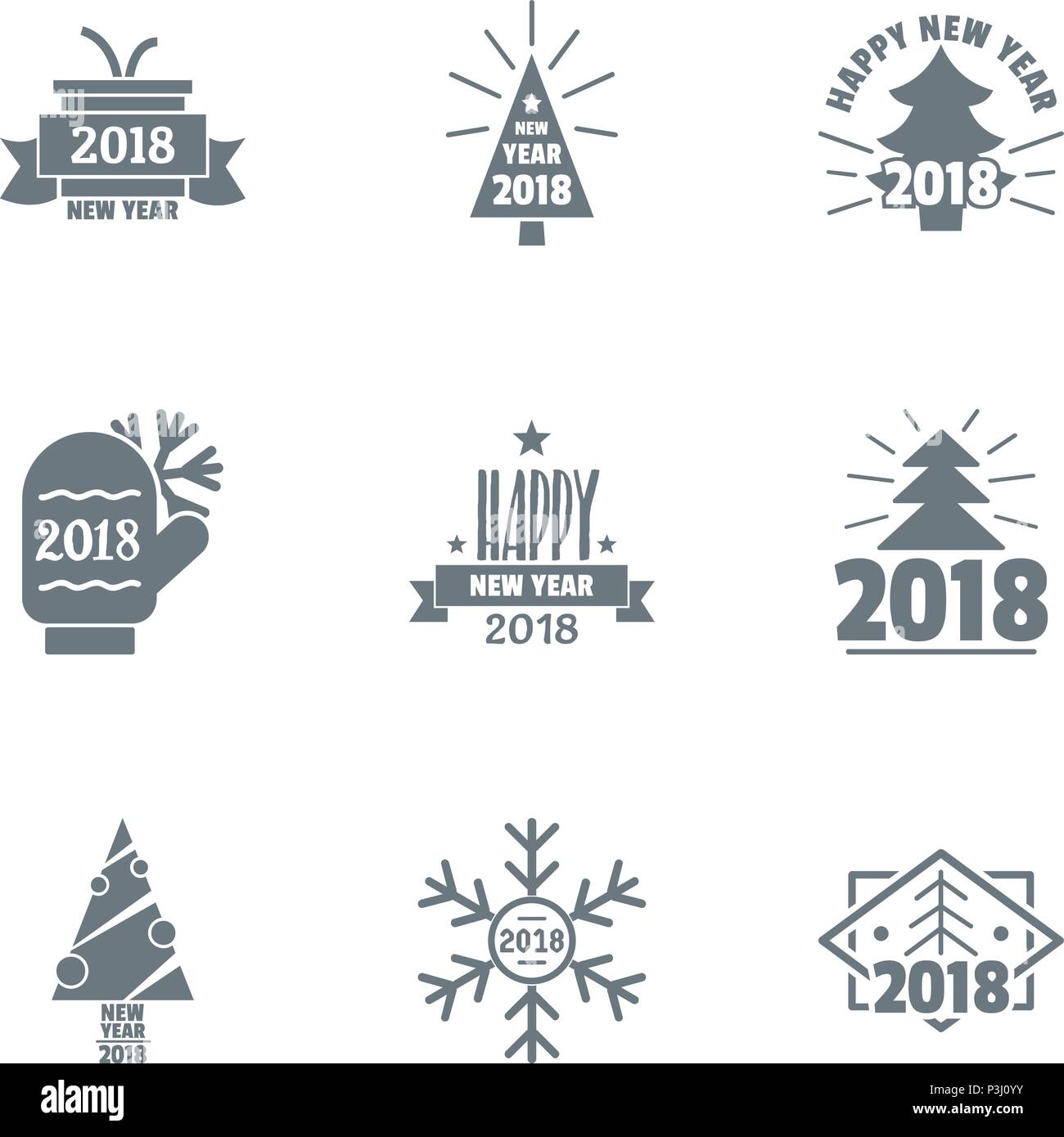 Nativity logo set, simple style Stock Vector Image & Art Alamy