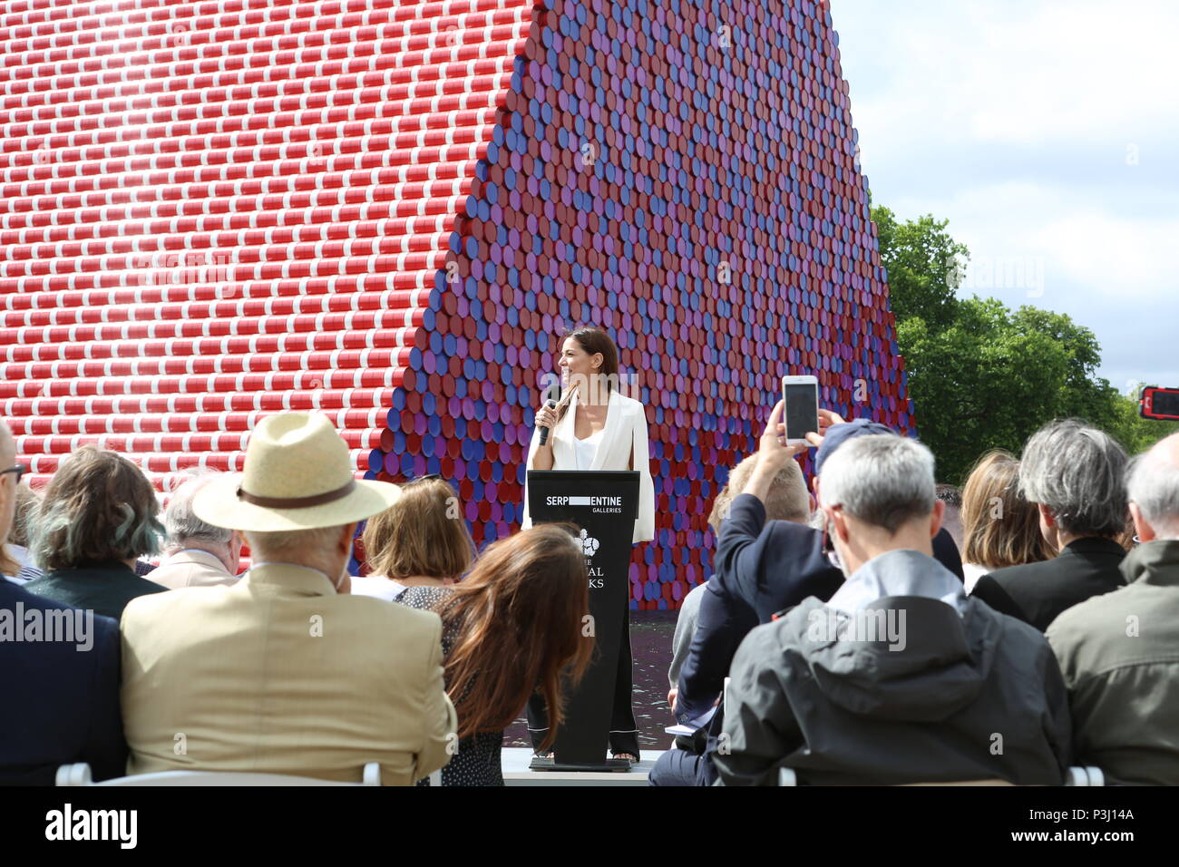 CHRISTO AND JEANNE CLAUDE BARRELS AND THE LASTABA 1958-2018 Stock Photo