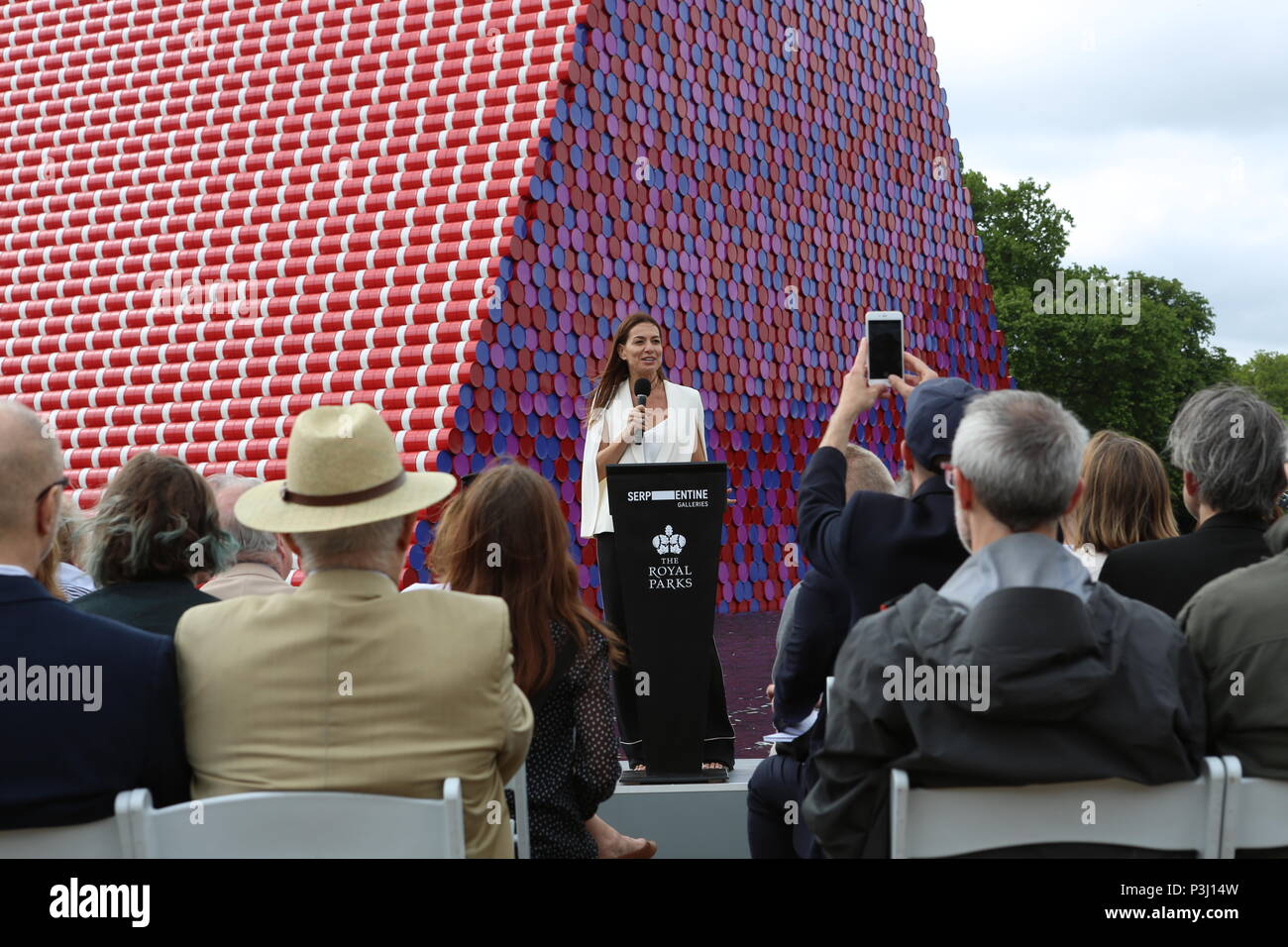CHRISTO AND JEANNE CLAUDE BARRELS AND THE LASTABA 1958-2018 Stock Photo